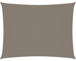 vidaXL Zonwering - Zonne Scherm - Zonnescherm rechthoekig 2x3,5 m oxford stof taupe - Buitendecoratie - Tuinaccessoires - Terrassenset