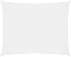 vidaXL Zonwering - Zonne Scherm - Zonnescherm rechthoekig 3x5 m oxford stof wit - Buitendecoratie - Tuindecoratie - Parasol
