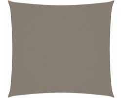 vidaXL Zonwering - Zonnezeil - Zonnescherm rechthoekig 2,5x3 m oxford stof taupe - Buitendecoratie - Tuinaccessoires - Terrasdecoratie