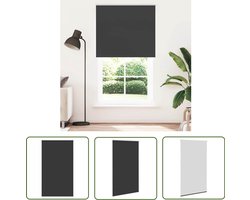 vidaXL Zwarte Gordijnen - Rolgordijnen - Rolgordijn verduisterend 135x230 cm stofbreedte 131,6 cm zwart - Verduisterende Gordijnen - Kamerroutines - Slaapkamer Decoratie