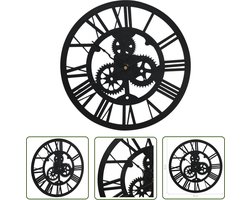 vidaXL Zwarte Klok - Wandklok - Wandklok 30 cm acryl zwart - Acrylklok - Design Klok - Modern Decor