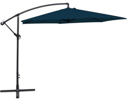 vidaXL - Zweefparasol - 3 - m - blauw