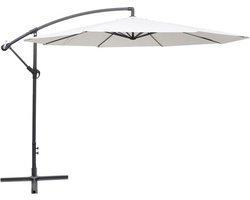 vidaXL - Zweefparasol - 3,5 - m - zandwit