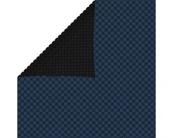vidaXL - Zwembadfolie - solar - drijvend - 300x200 - cm - PE - zwart - en - blauw