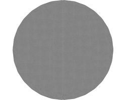 vidaXL - Zwembadgrondzeil - Ø244 - cm - polyester - geotextiel - lichtgrijs