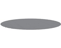 vidaXL - Zwembadgrondzeil - Ø306 - cm - polyester - geotextiel - lichtgrijs