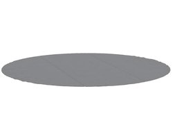 vidaXL - Zwembadgrondzeil - Ø396 - cm - polyester - geotextiel - lichtgrijs