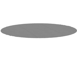 vidaXL - Zwembadgrondzeil - Ø396 - cm - polyester - geotextiel - lichtgrijs
