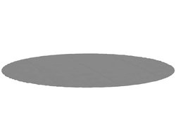 vidaXL - Zwembadgrondzeil - Ø458 - cm - polyester - geotextiel - lichtgrijs
