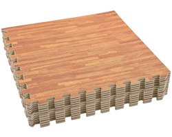 vidaXL - Zwemgrondmat - 12 - pcs - Hout - 4,32 - ㎡ - EVA - Schuim