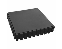 vidaXL - Zwemgrondmat - 12 - pcs - Zwart - 4,32 - ㎡ - EVA - Schuim