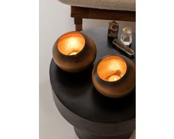 Vidi - Cuore Di Vaniglia Set van 2 Waxinelichthouders - Kaarshouders Zilver/Goud -Theelichthouders - Kandelaars - Tafel Decoratie Woonkamer Theelichtjes - Kaarsen