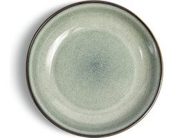 Vidi Sapore Pastaborden 6 stuks – Diepe Borden Ø22 cm – Serviesset 6 peroons – Bordenset 6 persoons - Saliegroen