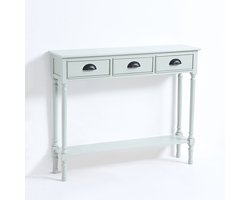 VIDI Stjerne - Sidetable - Bijzettafel - Consoletafel - Hout - Grijs - 100 x 24 x 81 cm - Houten kast - Multifunctionele Console Tafel voor Hal Woonkamer Entree - Bijzettafeltjes Woonkamer