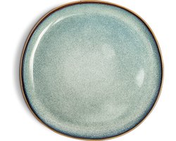 Vidi Verde Ontbijtborden set van 6 - Ø21 cm – bordenset 6-delig – ontbijtbord – serviesset 6 persoons- Saliegroen