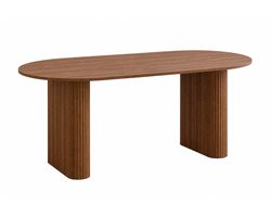 VIEMAE Eettafel ovaal - Ovale eettafel - Tafel ovaal - Ovale tafel - Tafel - Keukentafel - Eettafel - Meubels - Japandi - 180x90cm