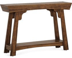 VIEMAE Sidetable - Consoletafel - Wandtafel - Haltafel - Sidetable hout - Smalle tafel - Bijzettafel - Landelijk - 105x30x85cm - Hout
