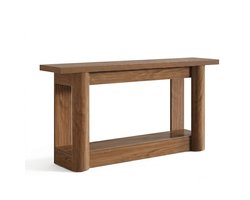 VIEMAE Sidetable - Consoletafel - Wandtafel - Haltafel - Smalle tafel - Tafel achter bank - Bijzettafel - Japandi - 160x30x80cm - Hout
