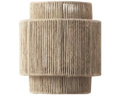 VIEMAE Wandlamp - Wandlamp binnen - Nachtlampje - Muurlamp - Trapverlichting - Geweven touw - Rotan - Japandi - Boho - 23x25cm - E27