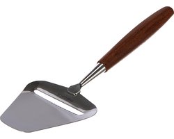 Vienna Kaasschaaf, authentiek en stabiel, roestvrij staal, hout, bruin, zilver, 226 x 75 x 20 mm