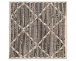 Vierkant jute buitenkleed ruiten - Sunny naturel 150x150 cm