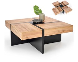 Vierkant salontafel Sevilla 100x100 cm met lades