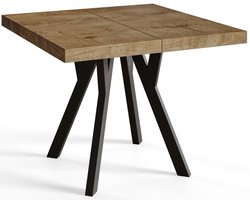 Vierkant Tafel Uitschuifbare 80 - 130 cm - Lefkas