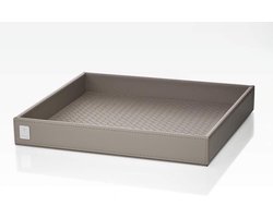 Vierkant XL grijs dienblad voor in de badkamer dienblad vierkant 70x70