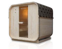 Vierkante Barrelsauna Nolvik - Incl. Toebehoren - 180x185 x194 cm