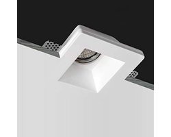 Vierkante Inbouw Spot IKEA Keramiek voor GU10/MR16 Spots - Plafondlamp Wit