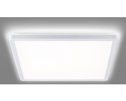 Vierkante LED plafondlamp met indirecte verlichting - Ultra plat en dimbaar - 293 x 293 x 25 cm - 18W