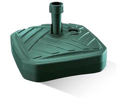 Vierkante Parasolstandaard - Groen, Vulbaar met Zand, Water of Grind voor Tuin, Strand en Terras