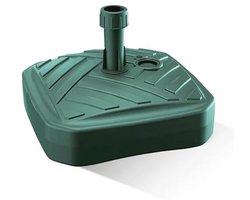 Vierkante Parasolstandaard - Groen, Vulbaar met Zand, Water of Grind voor Tuin, Strand en Terras