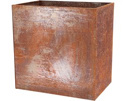 Vierkante plantenbak van Cortenstaal 60x40x60