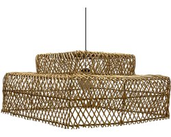 Vierkante rotan hanglamp Zenon - 4Shine