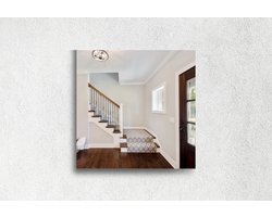 Vierkante Spiegel - Halspiegel - Verzilverd - 50 X 50 cm - Dikte: 4 mm - In Nederland Geproduceerd - Incl. Spiegelmontageset - Top Kwaliteit Wandspiegel Zonder Lijst
