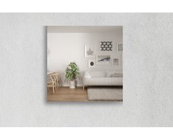Vierkante Spiegel - Muurspiegel - Verzilverd - 30 X 30 cm - Dikte: 4 mm - In Nederland Geproduceerd - Excl. Montageset - Top Kwaliteit Wandspiegel Zonder Lijst