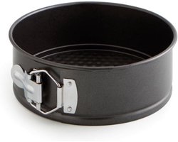Vierkante springvorm 17 cm grijze afwerking