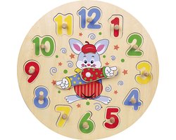 VIGA klok puzzel, d 30 cm, 12 delen, 1 stuk