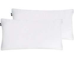 VIHREN - Hoofdkussen set van 2 - Wit - 40 x 80 cm - katoen