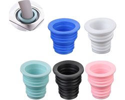 Vijf Stuks Afvoertule Sealing Plug, Siliconen Afvoerbuis Ring voor Wasmachine, Deodorant Afvoer Ring voor Keuken, Badkamer en Toilet