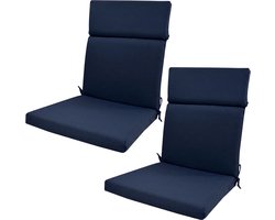 Vika Living Tuinkussen - Waterdicht - Blauw - 2-set