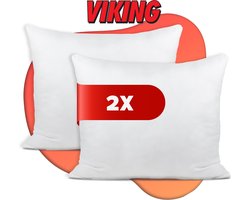 Viking Avenue Hoofdkussen - Kussen Set van 2 - Ultiem Comfort Hoofdkussens - Hotelkwaliteit Hoofdkussens - Verlicht Nek- en Rugklachten - Geschikt voor rug-, zij- en buikslapers - Aanpasbaar kussen - Orthopedisch - Ergonomisch Design | 60x70 cm