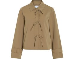 Vila Blazer Viemelie L/s Bow Jacket 14113194 Toasted Coconut Dames Maat - W36