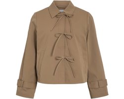 Vila Blazer Viemelie L/s Bow Jacket 14113194 Toasted Coconut Dames Maat - W38