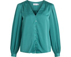 Vila Blouse Viellette V-neck L/s Shirt/su - Noo 14074530 Alhambra Dames Maat - W40