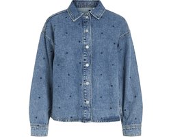 Vila Creek Denim Heart Blouse Dames - Maat S (36)