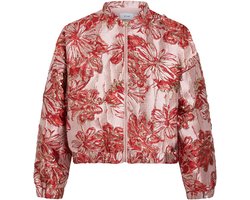 Vila Jas Visjacca O-neck 2/4 Jacquard Bomber 14113540 Hibisus/jacquard P Dames Maat - 34