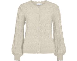 Vila Vest Vilowen L/s O-neck Knit Cardigan/pb 14112309 Birch Dames Maat - M