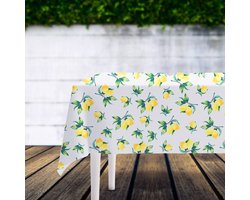 Vilde - Tafellaken - Modieus Citroenontwerp - Plamoodporna - 180x130 cm